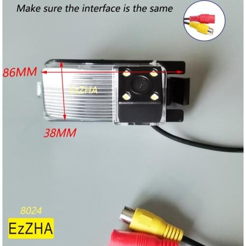 EzZHA HD Wireless Car CCD Rear Camera 4 8 12 led Night For Nissan Geniss Tiida Livina GF-R 350Z 370Z Sentra Cube Versa Backup