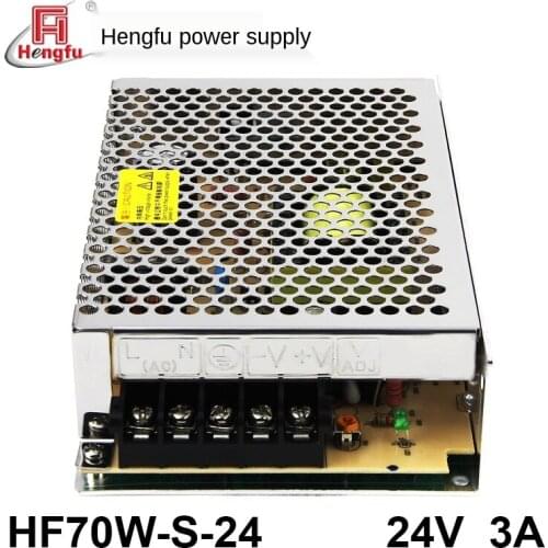 Factory Direct Sales heng fu Power HF70W-S-24 AC220V/DC24V3A Single-Channel Output Direct Current Switch Power Supply