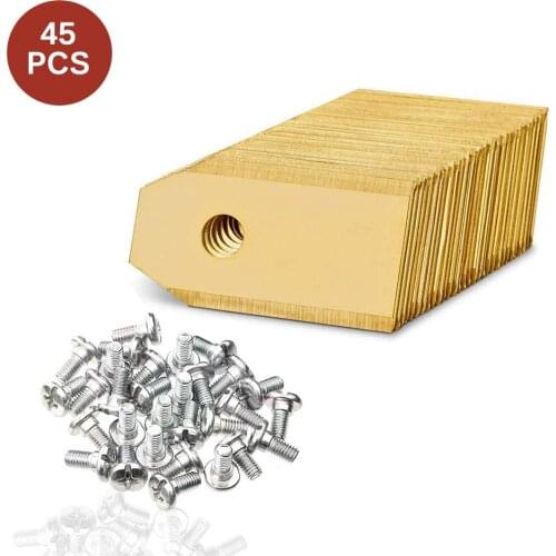 45pcs Golden Lawn Robot Blade Titanium Plating Lawn Mover Replacement Blade For Husqvama Automatic Moving Machine Essential Tool