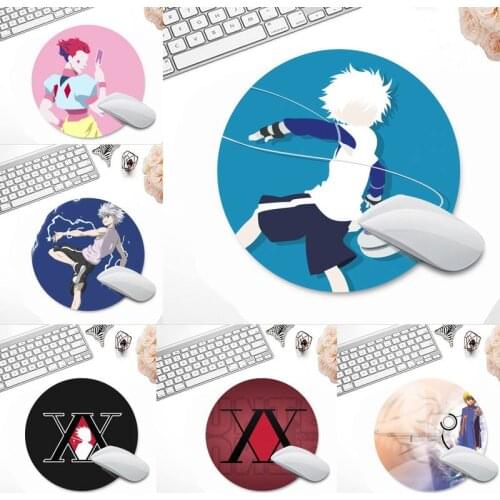 Hunter X Hunter Killua Figure Anime Gamer Speed Mice Retail Small Rubber Mousepad Round Non-slip Cushion