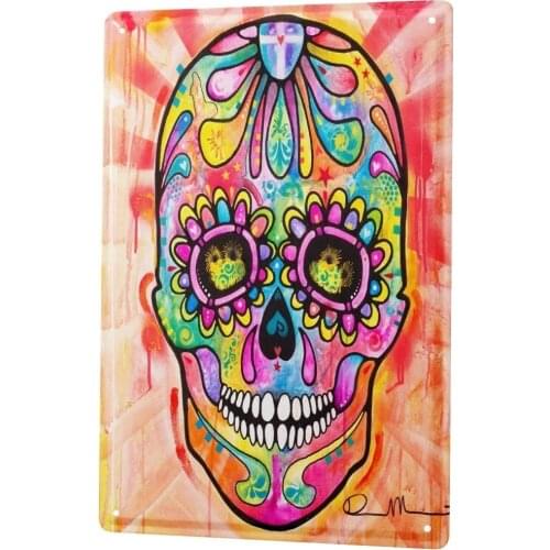 SINCE 2004 Tin Sign Metal Plate Decorative Sign Home Decor Plaques Fun Ravtive Skull and Crossbones