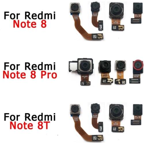 Original Front Back Camera For Xiaomi Redmi Note 8T 8 Pro Selfie Facing Rear Frontal Camera Module Flex Replacement Spare Parts