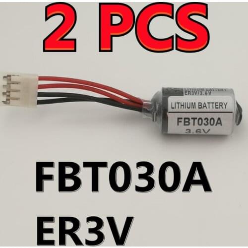 2PCS Original NEW Lithium Battery For FUJI NB2 FBT030A 3.6V PLC Batteries ER3V