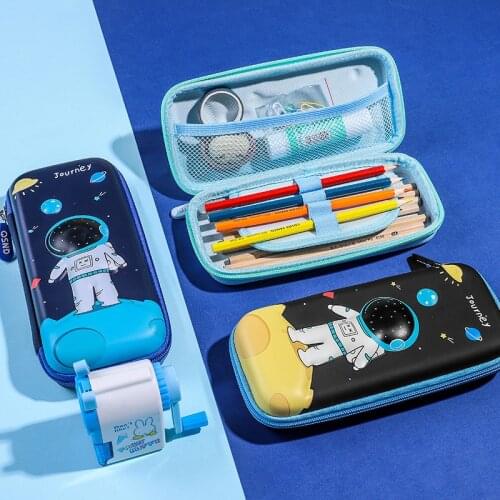 Superhero 3D EVA plastic pencil case School stationery storage bag cute pencil box Cartoons pencil bag student pen case for kids