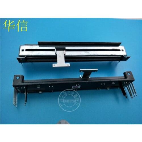 Hot spot 128MM straight slide double potentiometer 10KCX2 C10K straight handle T (SWITCH)