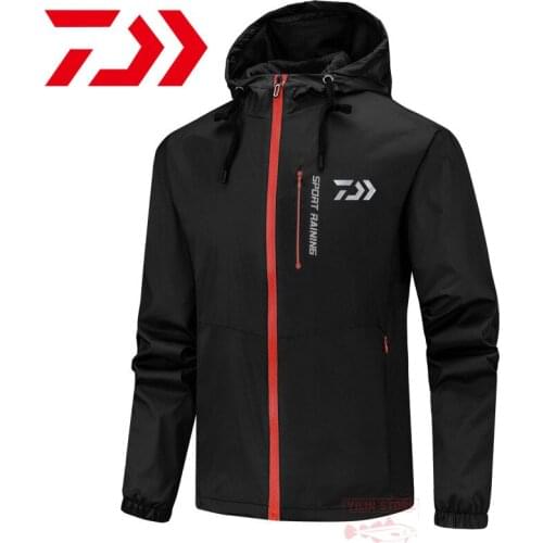 Daiwa Fishing Jacket Autumn Men Fishing Clothes Outdoor Sports Windproof Waterproof Jacket Spring Thin Hiking Breathable Jacket
