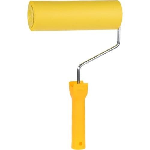 Uxcell Nitrile Rubber Paint Roller Brush 7“ for Household Painting Treatment w Handle to Paint Trim Door Edging Plaster