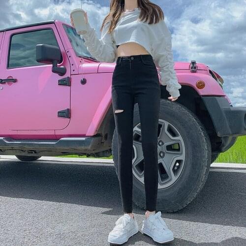 YAENHEY Womens Ripped Jeans