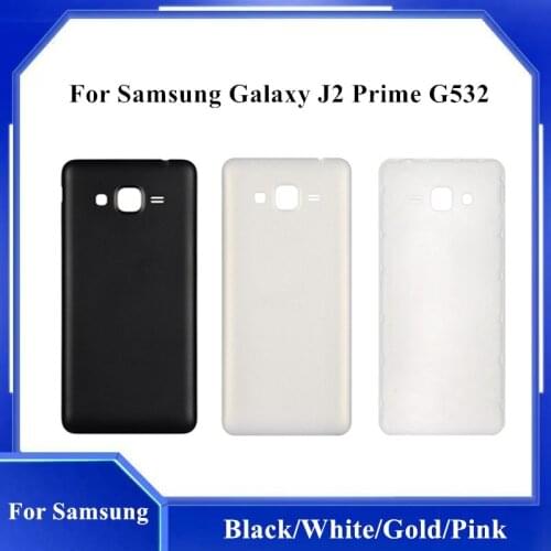 Black pink white gold Battery Back Cover For Samsung Galaxy J2 Prime G532 SM-G532F Back Cover Housing Back Battery Door Housing
