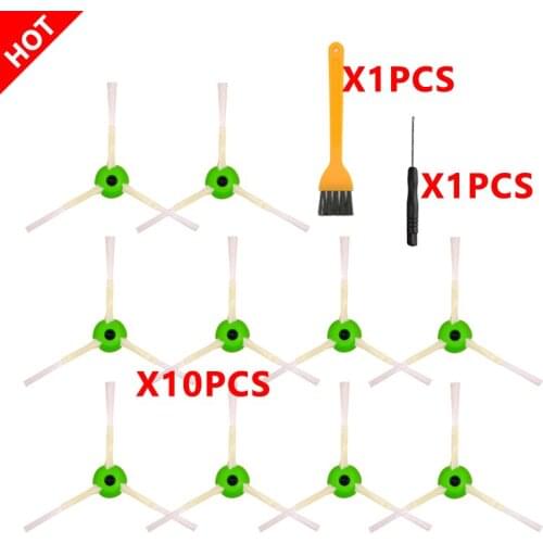 10-pack replacement parts for iRobot Roomba accessories side brush for iRobot Roomba e5 e6 i7 i7+ vacuum cleaner spare parts