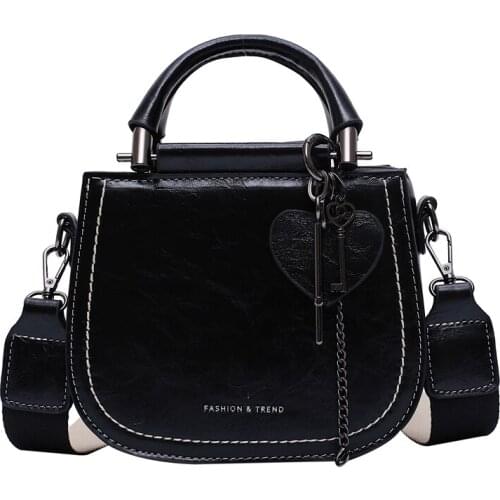 Women Handbag PU Leather Shoulder Bag Female Doctor Crossbody Handbag Key Pendant Tassel Casual Famous Women Bags ZX-143