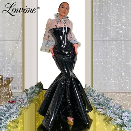 Saudi Arabia Evening Dress Formal Gown Black Women Party Gowns Robe De Soiree Dubai Kaftans Mermaid Prom Dress Islamic Muslim
