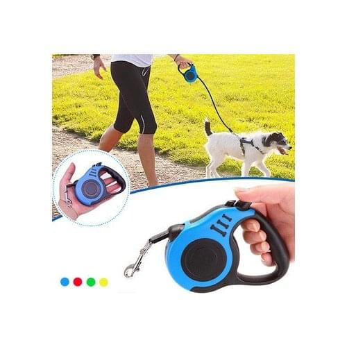 1PC 3M/5M Retractable Dog Leash Automatic Flexible Dog Puppy Cat Traction Rope Belt Walking Running Lead Roulette