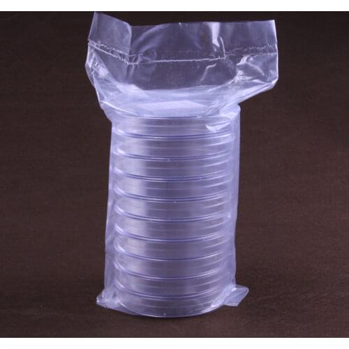 60mm Sterile Polystyrene Plastic PS Petri Dish,Plate With Lid,Disposables 10Pcs