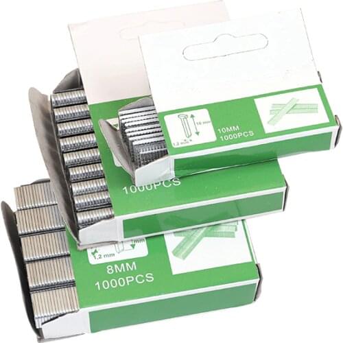 1000pcs U T Nail Door Shaped Staples Manual Nail Stapler Staple Gun for Wood Furniture Household 2020 New Brand Design