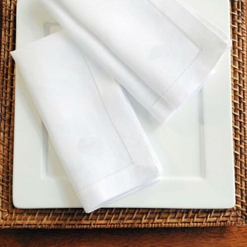 12PCS Home Restaurant Banquet Napkins Napkins White Tablecloth Linen Napkin Cotton Napkins 4 Sizes Table Decoration