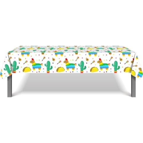 130*220cm Tablecloth Cinco De Mayo Party Favors Decorations Party Balloons Mexican Party Disposable Tableware Sets Tablecover