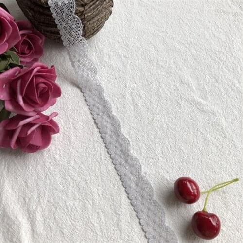 2.5cm S1619 beautiful lace ribbon fabric trim diy garment accessories clothing wedding christmas decoration floral embroidered l