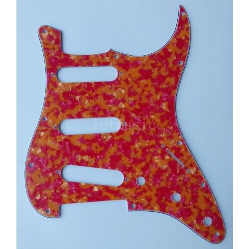 2pcs Pickguard, New 3-Ply Agate Red Pickguard for Fender Strat Guitar Replacement