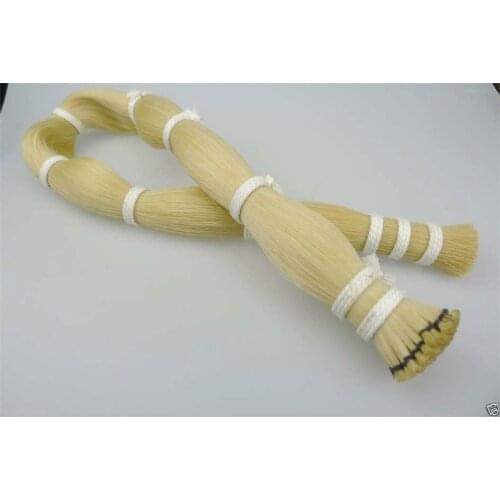 250g Horse Hair AAA+ white Horse hair Bow Parts Mongolian Stallions 80-85cm