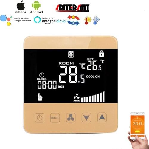 2P 4P Air Conditioner Thermostat WIFI for Fan Coil Bridge Smart TUYA Control All House Appliances