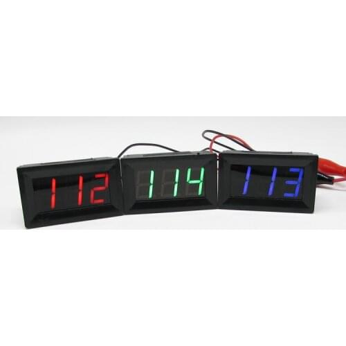 4.5~120V DC voltage meter 2 wires digital voltmeter with trim Reverse protection