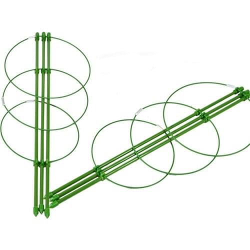 45cm/60cm Climbing Vine Rack Plant Potted Supporter Frame Plastic Coated Steel Flower Vegetables Decorative Trellis Bracket