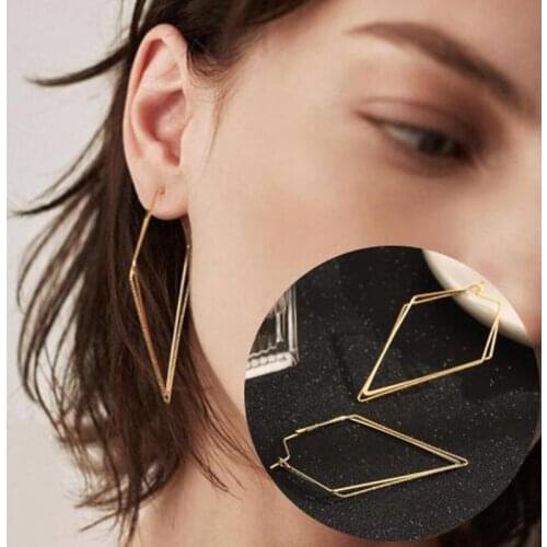 Atmospheric fashion net red geometric earrings for Korean Minimalist Women Gift Earrings Jewelry Wholesale