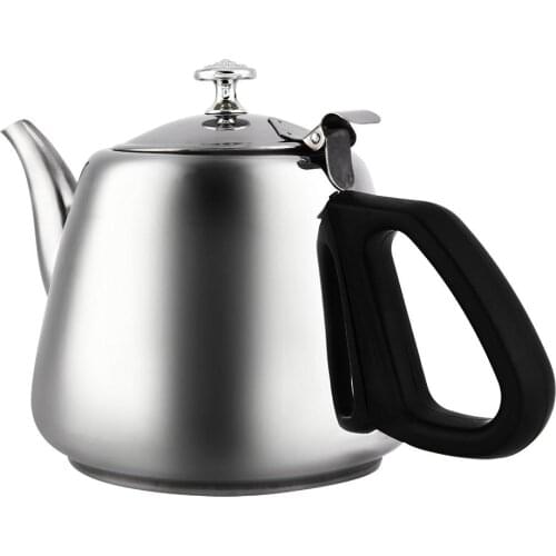 1.5L-2L Large Capacity Stainless Steel Teapot Coffee Water Kettle With Filter Restaurant Container Home Hotel Cafe Bar Teapot