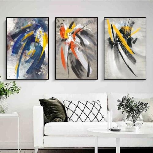 SELFLESS ART Colorful Line Posters And Prints Abstract Picture Canvas Painting Wall Art For Living Room Home Decoration Prints