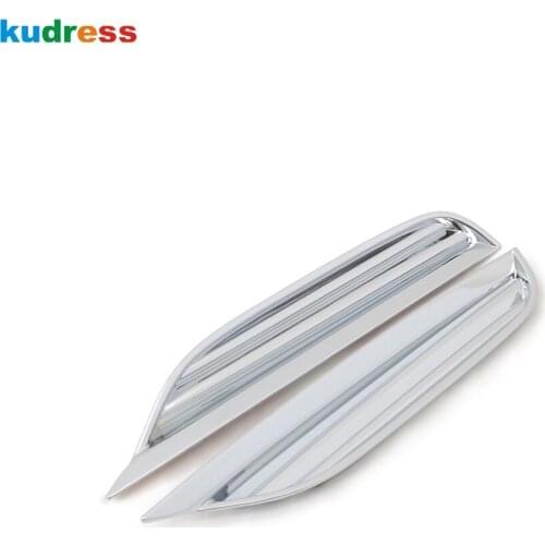 For Honda Fit Jazz 2018 2019 ABS Chrome Rear Fog Light Lamp Cover Trim Tail Foglight Frame Trims Car Styling Accessories 2pcs