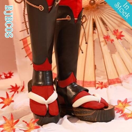 Game Genshin Impact Cosplay Halloween Cosplay Kazuha Shoes