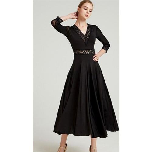 Red ballroom dress women waltz dance dress Dance wear ballroom rumba dress modern dance costumes spanish dress tango lace