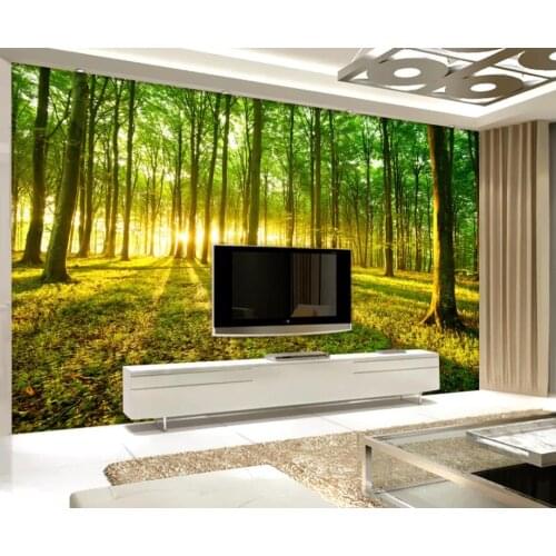 Custom Any Size Mural Wallpaper Real landscape nature fantasy forest wall painting TV Backdrop Bedroom Photo Wall Paper 3D