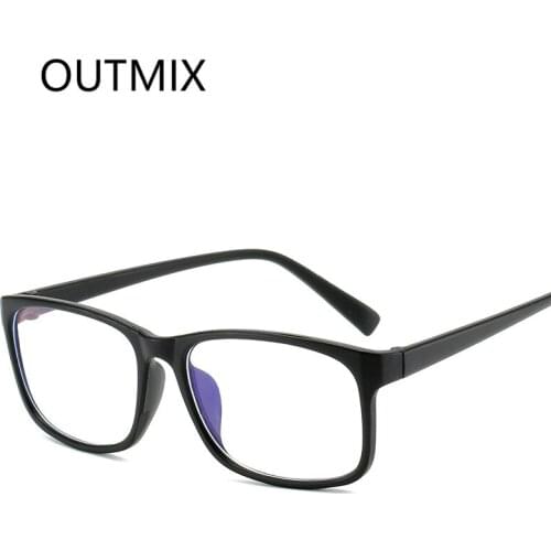 Trendy Computer Office Blue Light Glasses Men Square blue Blocking Gaming Women Big Frame Goggle Eyewear Myopia Optical Eyeglass