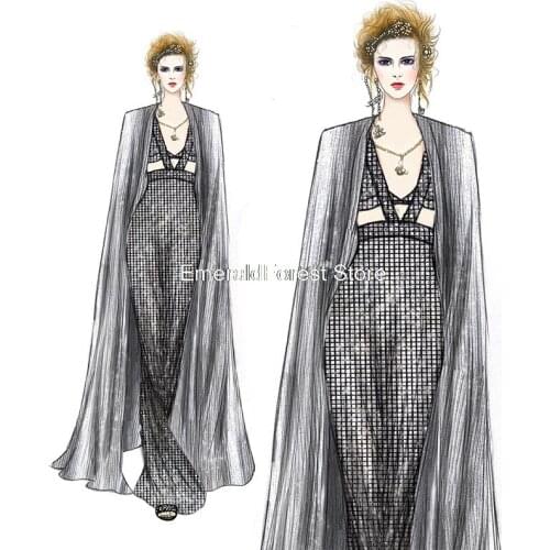 Original plaid sequins, designer fabrics, high quality fashion dress fabrics, high-end diy stretch fabric