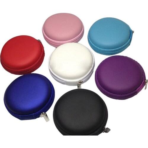 Portable Headphone Case Soft Hold Storage Anti-shock Mini Portable Bag Earphone Memory Card Newest Headphone Cable Storage Box
