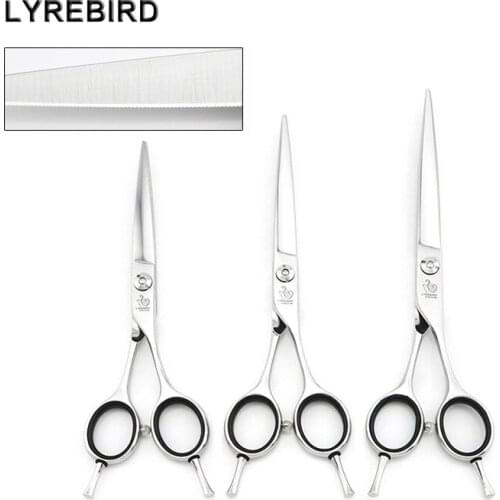 Professional Sawing Hair Shears Serrated blade 6 6.5 7 INCH Barber hair scissors Lyrebird HIGH CLASS 10PCS/LOT NEW
