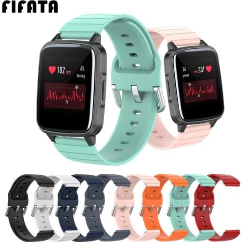 FIFATA Watch Band For Xiaomi Haylou Solar LS01 LS02 Wrist Strap Soft Silicone Bracelet For Haylou Solar LS02 / LS01 Smartwatch