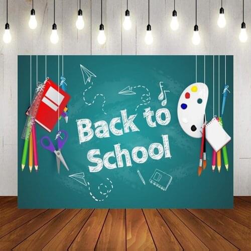 Brush Stationery Book Back To School Series Background Student Party Decoration Studio Photography Scene Cloth Can Be Customized