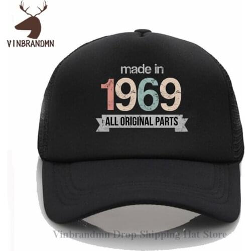 Made in 1969 sun hat Fashion Men woman Cotton Baseball caps Vintage 60th Birthday Gift Outdoor cool summer Fishing Fisherman hat