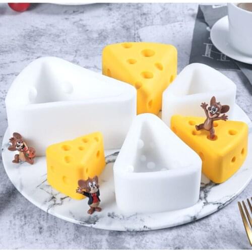 Cheese Shaped Silicone Cake Molds Baking Tools Mousse Jelly Pudding French Dessert Mould Pastry