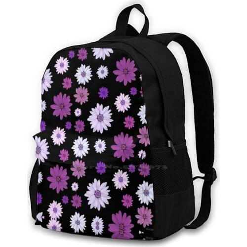 Pretty Purple Flower Collage - Perfect For Bullet Journals School Bags For Teenage Girls Laptop Travel Bags Flower Flowers