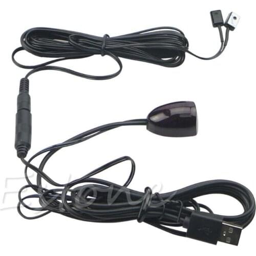 Hidden IR Repeater 1 Receiver 2 Emitters Infrared Remote Control Kit USB power E56B