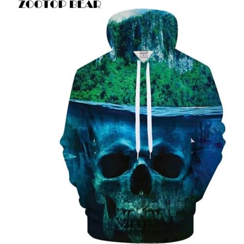 Forest 3D Hoodie Men Women Skull Hoody Boy Sweatshirt Groot Tracksuit Pullover Coat Brand 6xl Personality Drop Ship ZOOTOPBEAR
