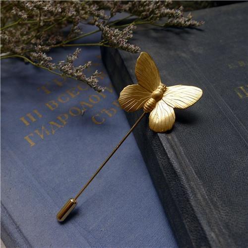 Vintage Insect Butterfly Brooches Brass Pin Brooch Jewelry Retro Handmade Brooches Gothic