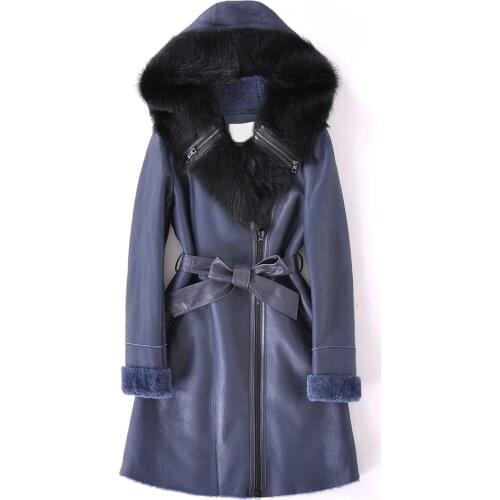 Fur Coat Women Natural 100% Real Sheep Fur Jacket Winter Coat Women Clothes 2020 Vintage Double Faced Wool Coat 0701-6 YY1704