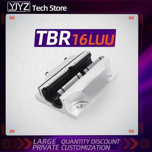 1pc TBR16LUU Aluminum motion ball bearing slide block match use TBR16 16mm