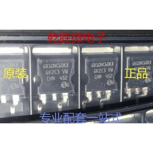 10PCS STGB10NC60KDT4 GB10NC60KD TO-263 100% New original