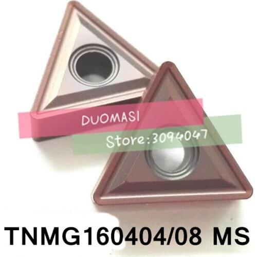 10PCS TNMG160404-MS / TNMG160408-MS carbide CNC inserts,lathe tool,apply to stainless steel and steel processing,MTJNR/WTENN